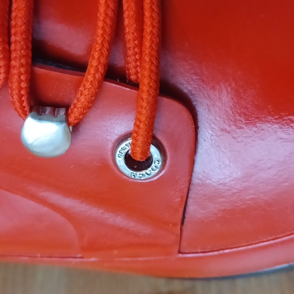 Coach Rain Boots US Size 5 Color Red For Women - Picture 6 of 15